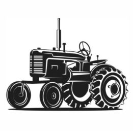 Bügelbild Alter Traktor