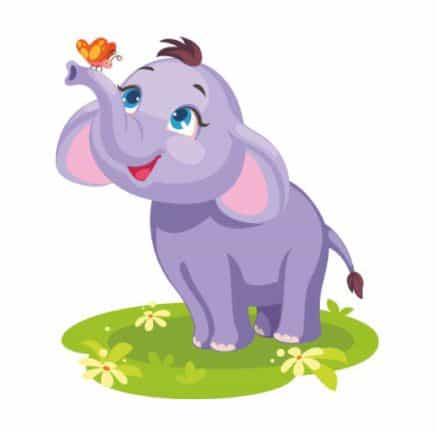 Bügelbild Baby Elefant