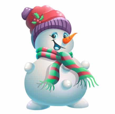 Bügelbild Schneemann4