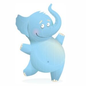 Bügelbild Süsser Elefant