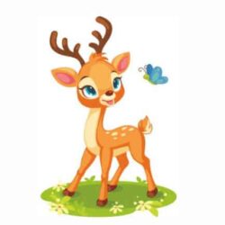 Bügelbild Süsses Bambi