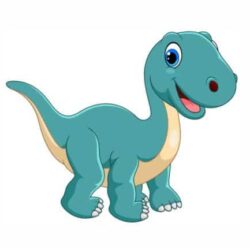 Bügelbild happy-brontosaurus