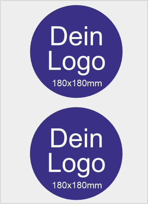Dein Bügelbild Logo 180x180mm