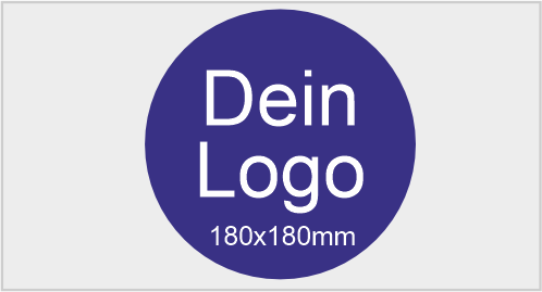 Dein Bügelbild Logo 180x180mm