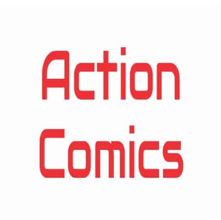 Bügelschrift Action Comics
