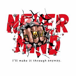 Bügelbild Never Mind
