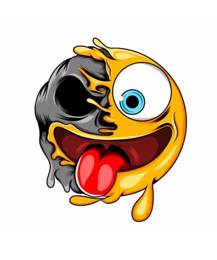 Bügelbild Smiley 19