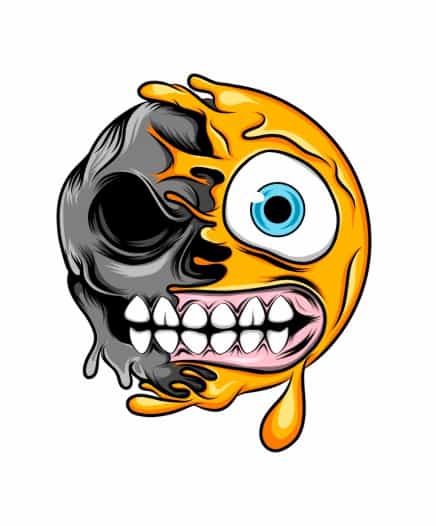 Bügelbild Smiley 3