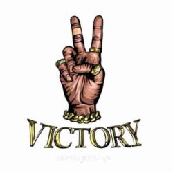 Bügelbild Victory