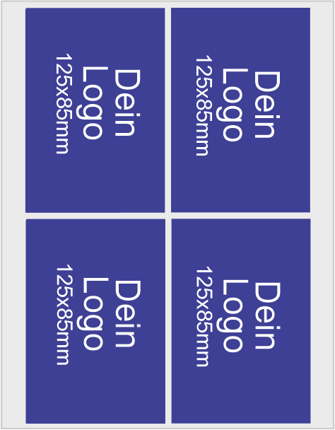 Dein Bügelbild Logo 125X85mm