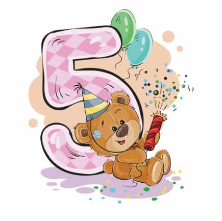 Bügelbild Geburtstag Bär 5
