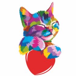 Bügelbilder Tiere Katze