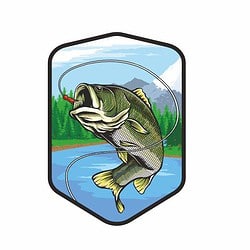 Bügelbilder Angeln Barsch