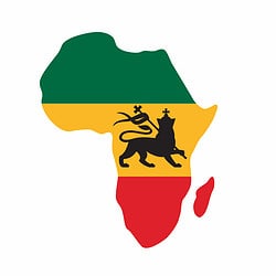 Bügelbilder Karte Afrika