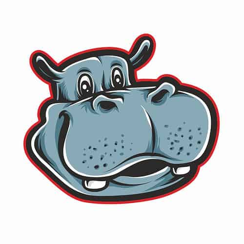 Bügelbilder Tiere Hippo