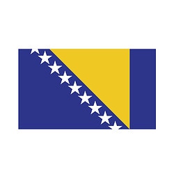 Bügelbilder Länderflaggen Bosnien