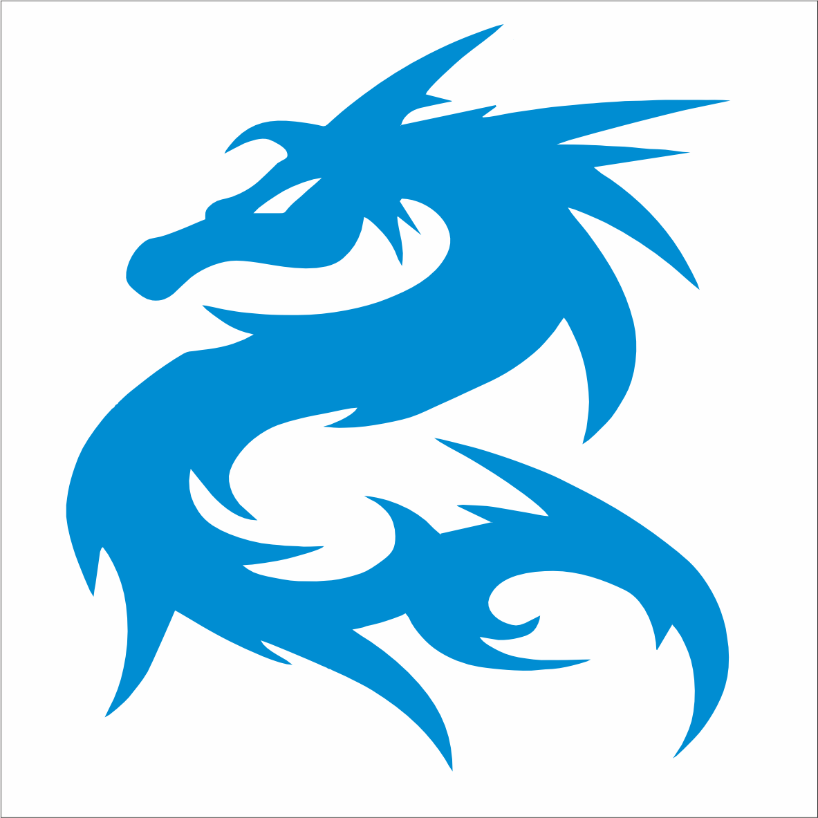 Bügelbilder Drache Motiv 1