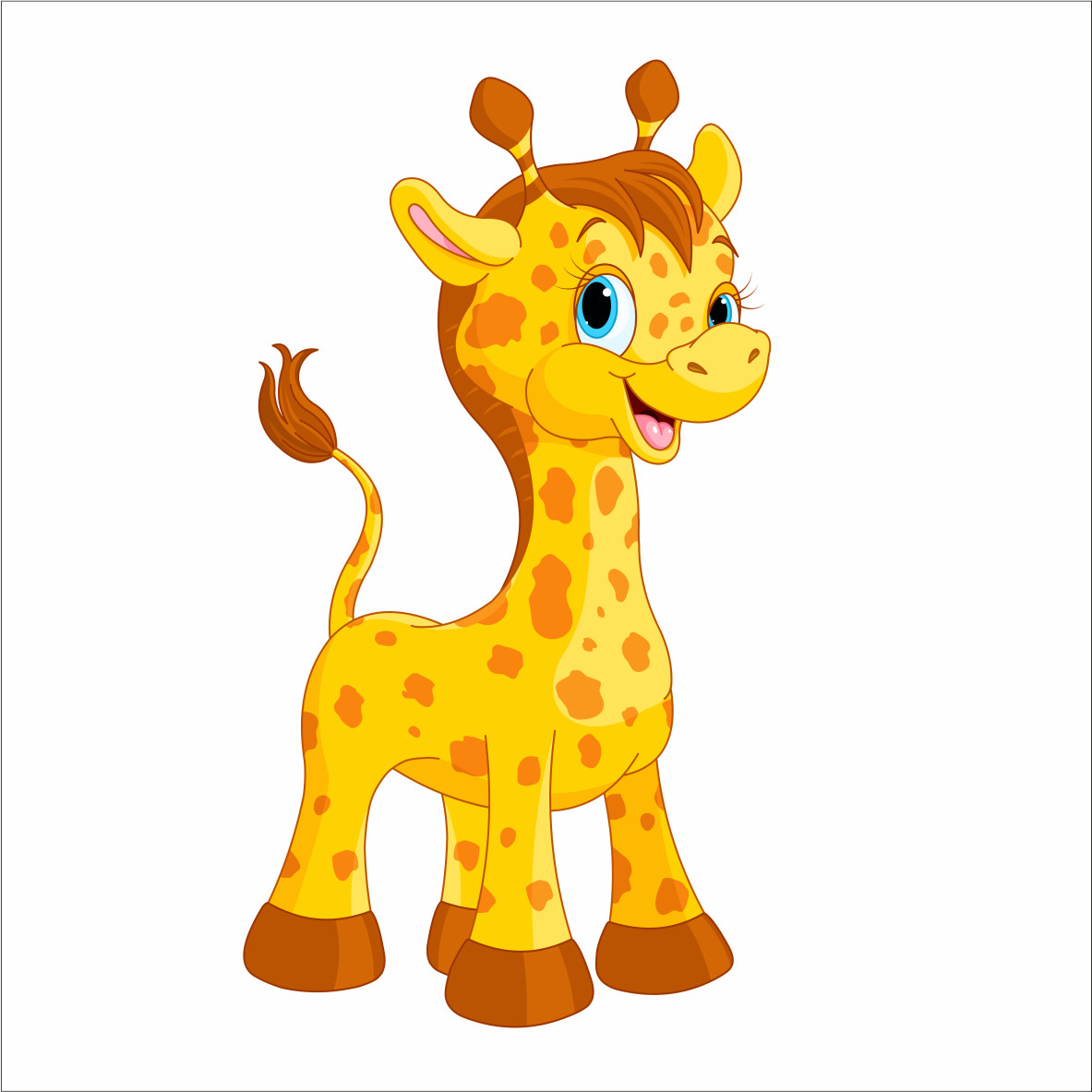 Bügelbilder Giraffe Motiv 1